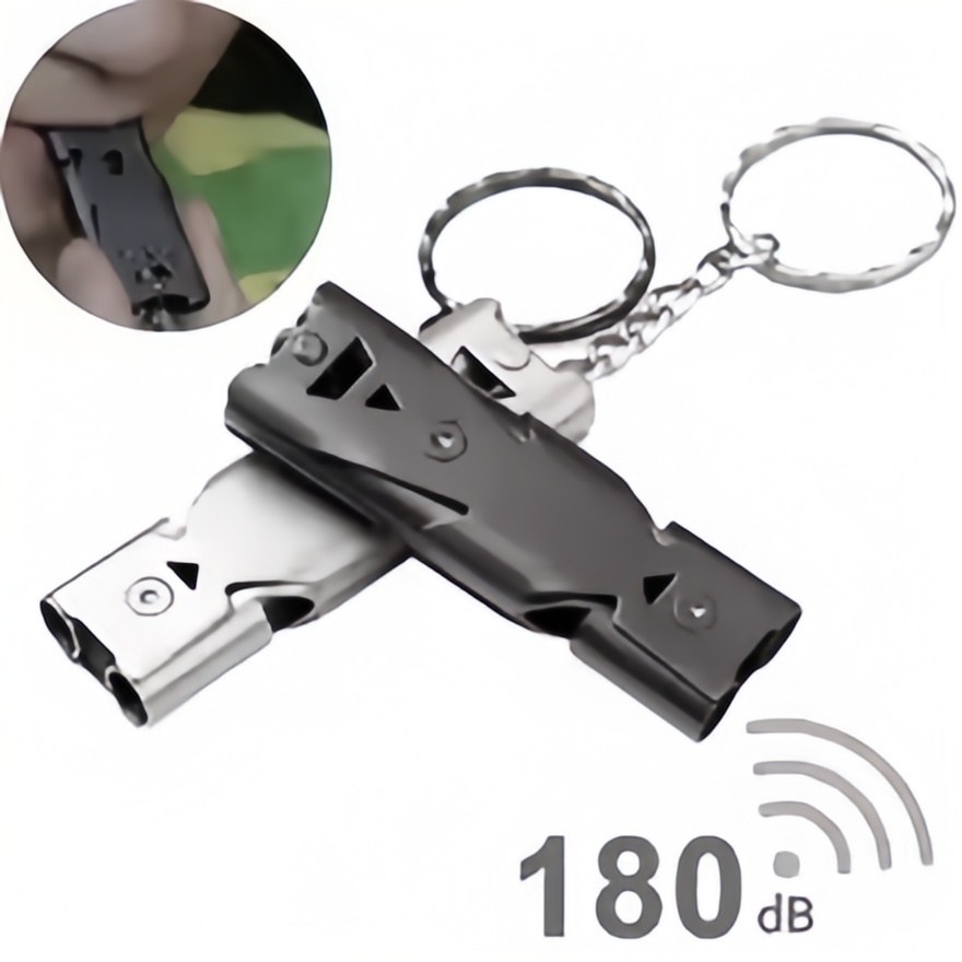 Emergency Whistle Loud - Portachiavi con fischietto di sopravvivenza Allarme