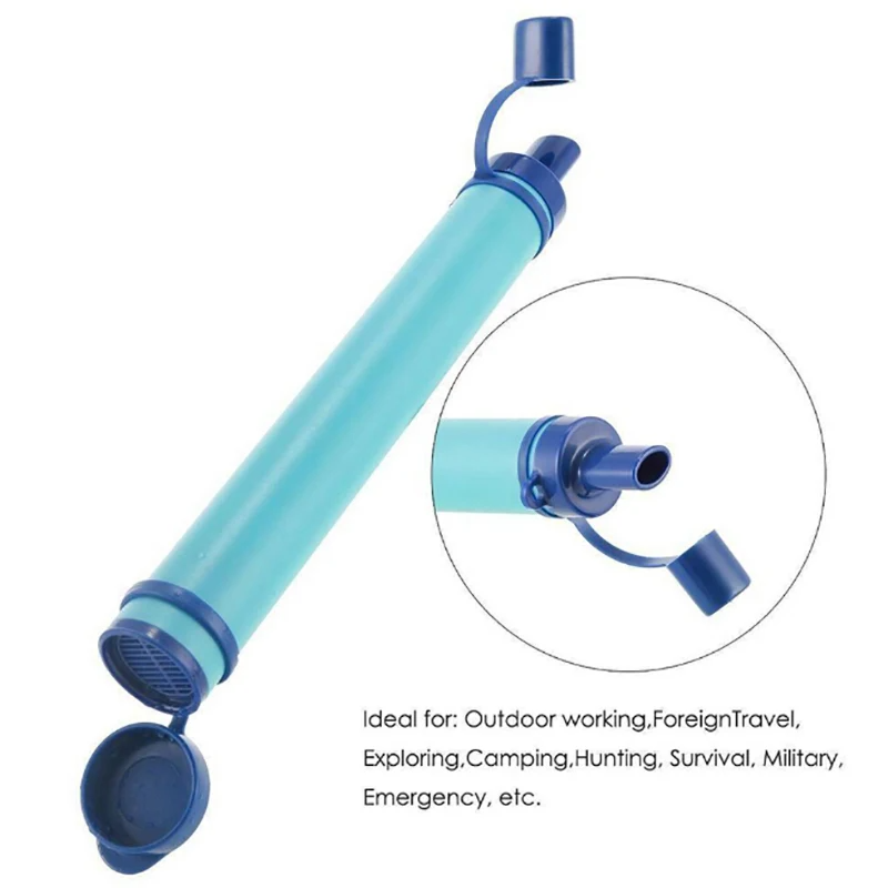 Water Purification Straw - Mini Filtro Acqua Portatile per Campeggio,