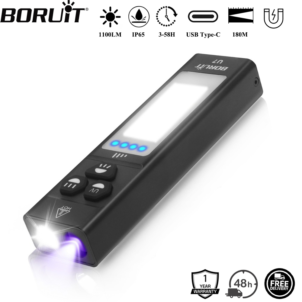 Fishing Kit Compact - BORUiT U7 UV LED Torcia EDC