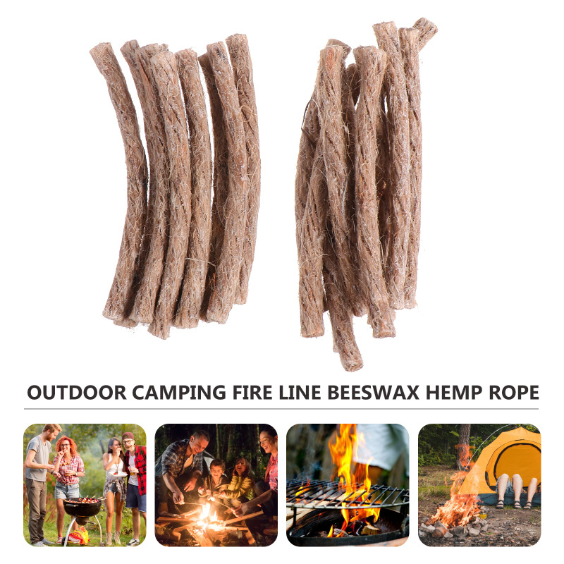 Fire Starting Kit - 10 pezzi stoppino di sopravvivenza cavo