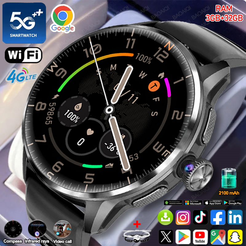 Compass Lensatic - Smartwatch 5G/4G con rete completa, schermo