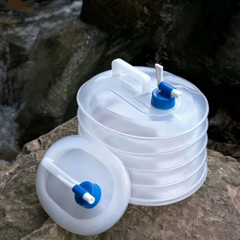 Water Bag Collapsible - Contenitore d'Acqua Portatile Pieghevole 5/10/15L per