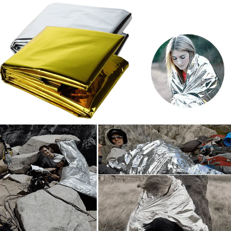 Survival Blanket Reflective - 1 pezzo di coperta portatile per