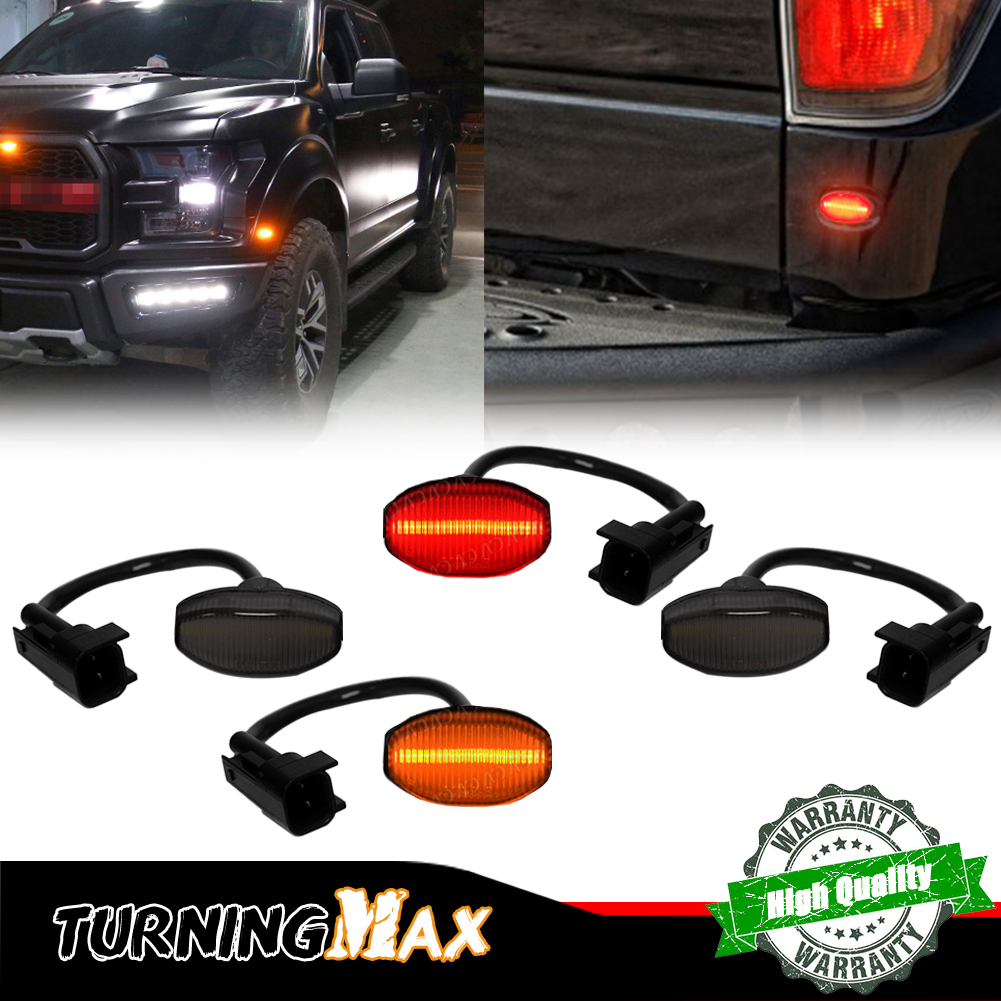 Signal Flare Kit - 4PCS Lente Affumicata Anteriore Ambra e
