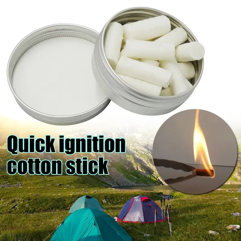 Fire Starting Kit - Kit di 12 Accendifuoco in Paraffina