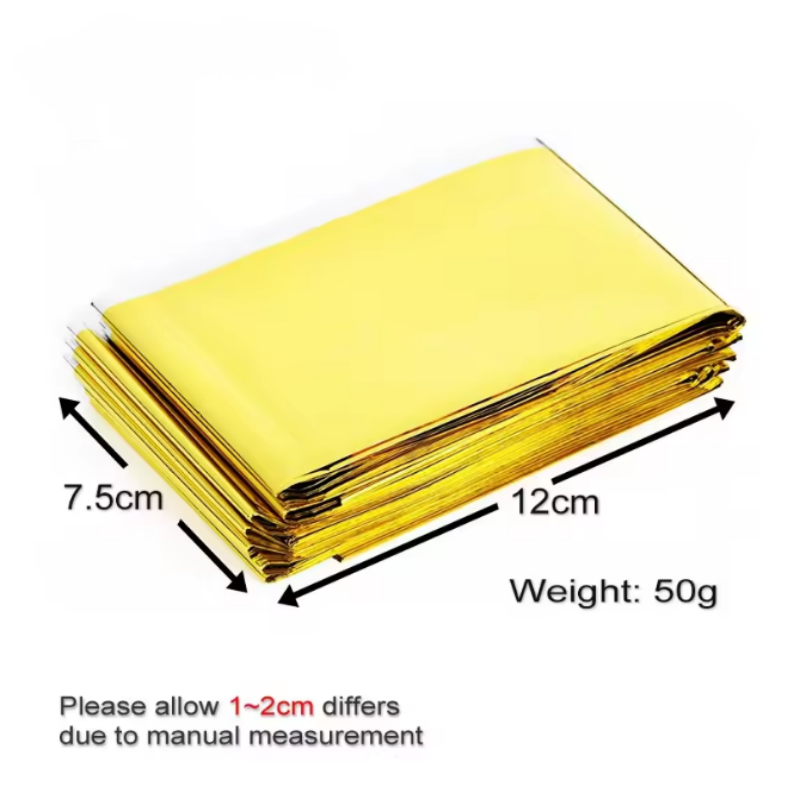 Survival Blanket Reflective - Coperta Termica Riflettente Multiuso, Impermeabile e