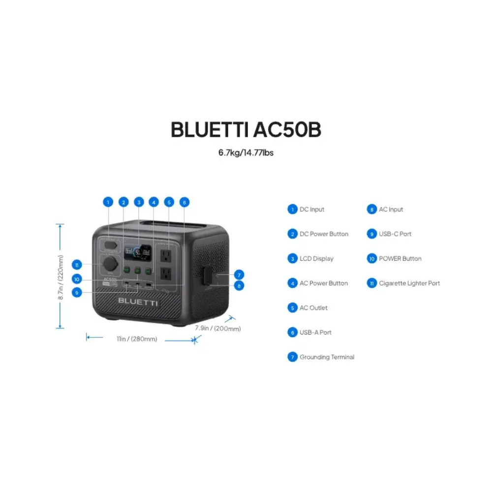 BLUETTI AC50B Stazione di Alim - Solar Emergency Charger recensione e prezzo