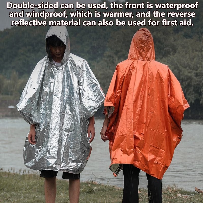 Coperta termica in lamina di a - Emergency Poncho Rain recensione e prezzo
