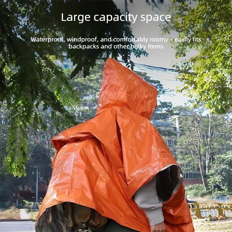Coperta termica in lamina di a - Emergency Poncho Rain recensione e prezzo