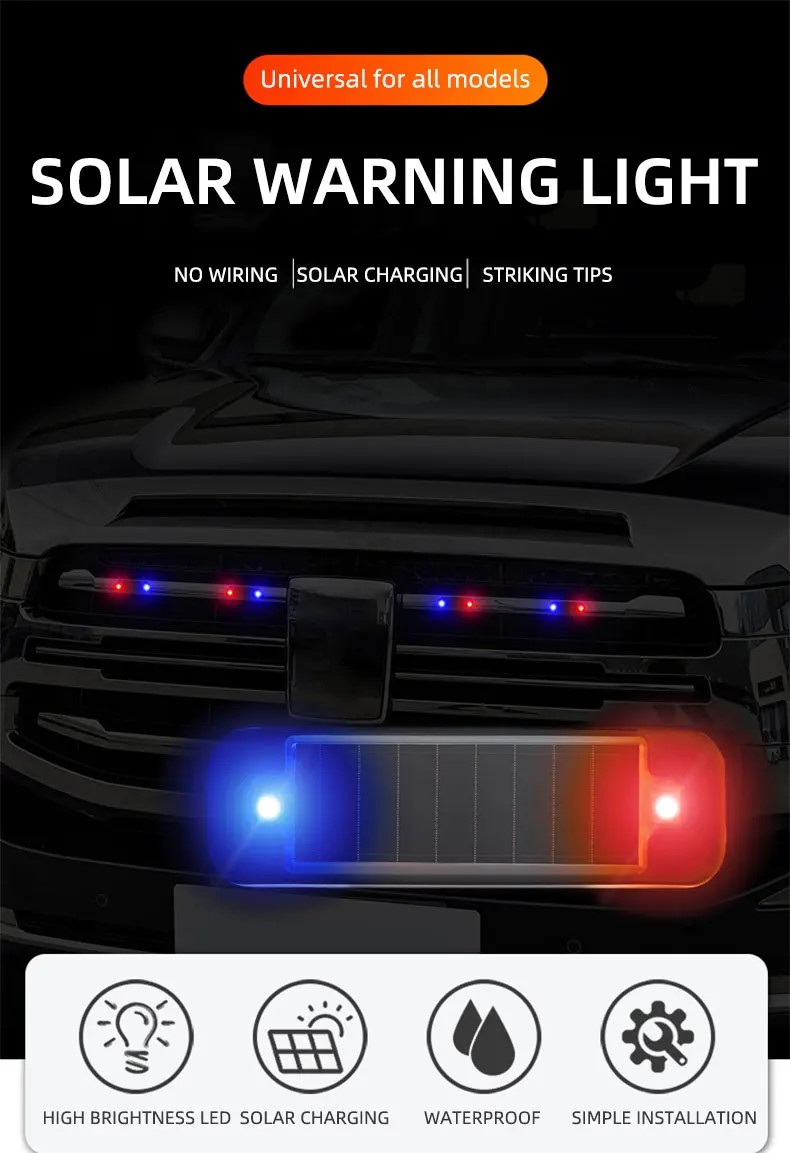 Mini LED a energia solare per  - Sos Light Strobe recensione e prezzo