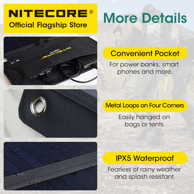 NITECORE FSP30 30W pannello so - Solar Emergency Charger recensione e prezzo